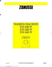 Zanussi FJS 1025 W Instruction Booklet