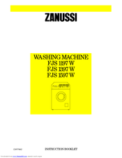 Zanussi FJS 1197 W Instruction Booklet