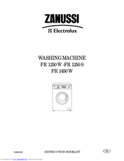 Zanussi FR 1250 W - FR 1250 S Instruction Booklet