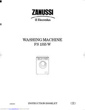 Zanussi FS 1555 W Instruction Booklet