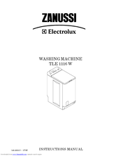 Zanussi TLE 1116 W Instruction Manual