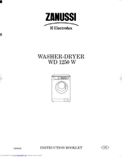 Zanussi WD 1250 W Instruction Booklet