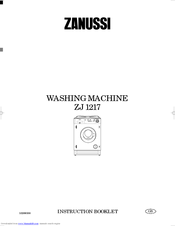 Zanussi ZJ 1217 Instruction Booklet