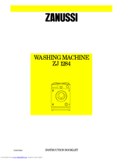 Zanussi ZJ 1284 Instruction Booklet