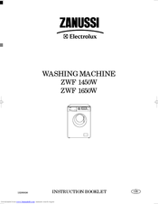 Zanussi ZWF 1450W Instruction Booklet