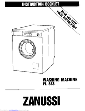 Zanussi FL 853 Instruction Booklet