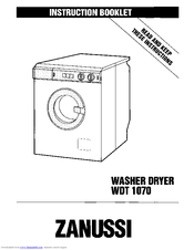 Zanussi WDT 1070 Instruction Booklet