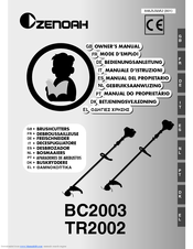 Zenoah Zenoah BC2003 Owner's Manual