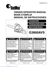 Zenoah G3800AVS Manual