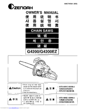Zenoah G4200 Owner's Manual