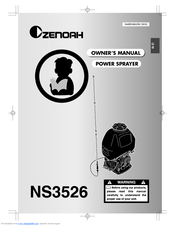 Zenoah NS3526 Owner's Manual