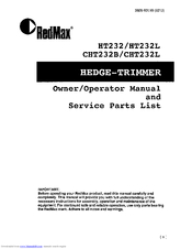 RedMax HT232 Owner's/Operator's Manual