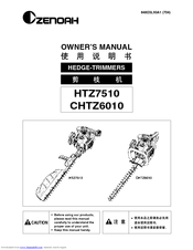 Zenoah CHTZ6010 Owner's Manual
