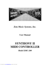 ZETA Music Systems ZMC-200 User Manual