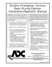 ADC EcoDry ADFGX6 Installation & Operator's Manual