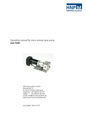 HNP Mikrosysteme mzr-7241 Operating Manual