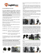 Rightline Gear Car Top Duffle Bag Setup Manual