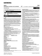 Siemens SIRIUS 3SB3 Operating Instructions Manual