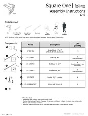 Indiana Furniture Square One 17-2424BL Assembly Instructions