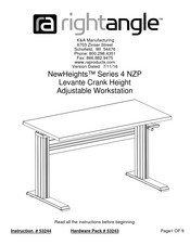 RightAngle NewHeights 4 NZP Series Instructions Manual