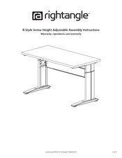 Rightangle R-Style Screw Height Adjustable Assembly Instructions
