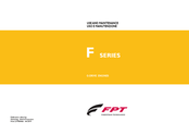 FPT F Series Use And Maintenance