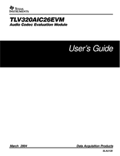 Texas Instruments TLV320AIC26EVM User Manual