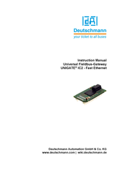 Deutschmann Automation UNIGATE IC2 - Fast Ethernet Instruction Manual