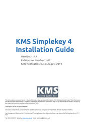 KMS Simplekey 4 Installation Manual