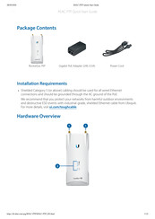 Ubiquiti Rocket5ac PtP Quick Start Manual