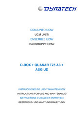 Dynatech ASG UD Instructions For Use And Maintenance Manual