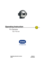 Stahl EC-710-081P-CSA-C1D2 Operating	 Instruction