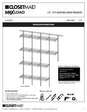 ClosetMaid Maxload 4380 Installation Instructions Manual