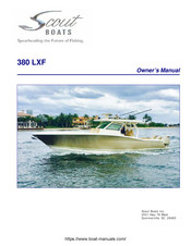 Scout Boats 380 LXF Owner's Manual