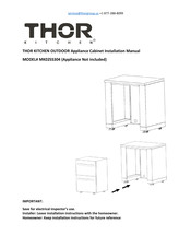 Thor Kitchen MK02SS304 Installation Manual
