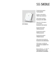 SSS Siedle ZTVP 850-0 Product Information