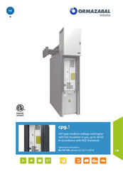 Ormazabal velatia cpg.1 General Instructions Manual