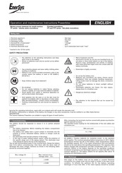 EnerSys TP Series Operation And Maintenance Instructions