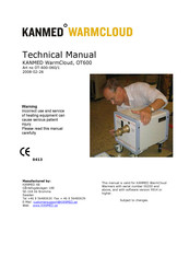 Kanmed WarmCloud OT-600 Technical Manual