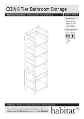 Habitat ODIN 6 Tier Bathroom Storage Assembly Instructions Manual