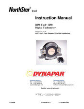 DYNAPAR NorthStar RIM Tach 1250 Instruction Manual