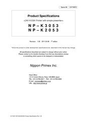 Nippon Primex NP-K2053 Product Specifications