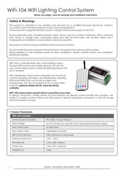 LED World WiFi-104 Installation Instructions Manual