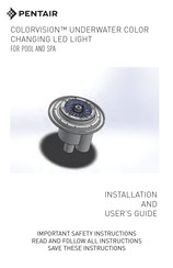 Pentair COLORVISION Installation And User Manual