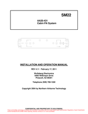 Nat AA20-431 Installation And Operation Manual