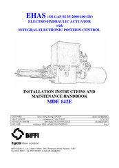 Tyco BIFFI EHAS Series Installation Instructions And Maintenance Manual