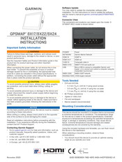 Garmin GPSMAP 8X24 Installation Instructions Manual