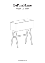 BePureHome Open Up desk Assembly Instructions Manual
