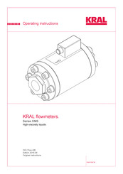 KRAL OMS-032 Operating Instructions Manual