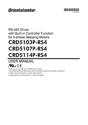 Orientalmotor CRD5103P-RS4 User Manual